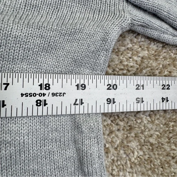 St. John's Bay Gray Knitwear Sweater Pearl Womens Size L - Picture 9 of 15
